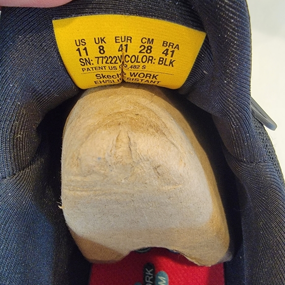 Skechers WOMEN'S Work: Squad SR Slip Resistant Black Shoe Size 11 Wide NIB! - Picture 9 of 14